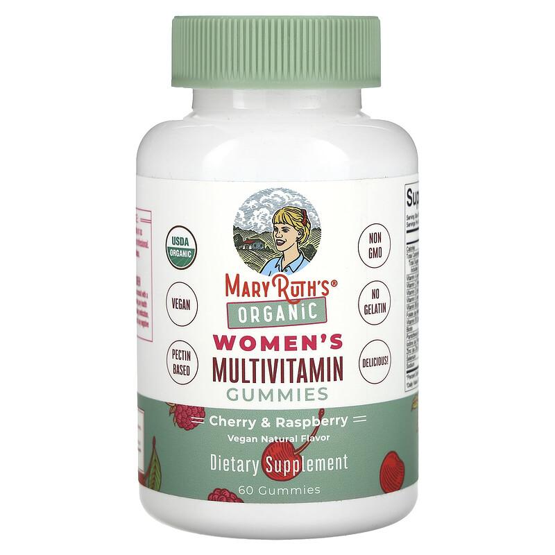 Organic Women's Multivitamin, Cherry & Raspberry, 60 Gummies