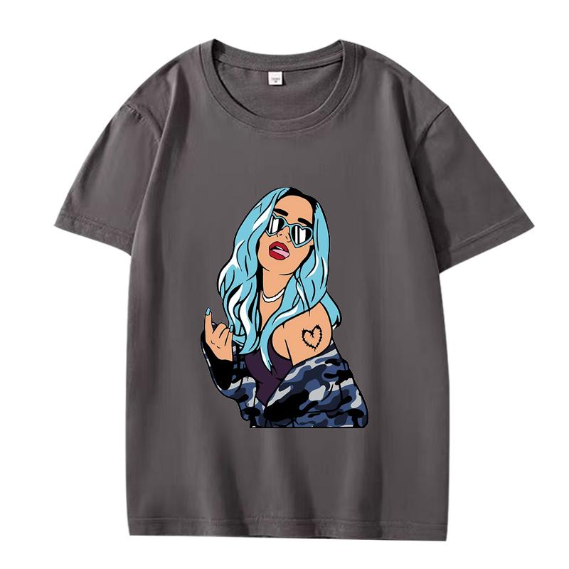 Karol G Essential Graphic T Shirts 2025 Men Women Oversized 100% Cotton Fashion Streetwear Short Sleeve Summer Print Unisex Tops