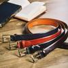 Ikenohata Ginkawaten Advan Leather Made In Japan by (Ikenohata Ginkawaten) Men's Belt, Rinaldi, France, OT-010 (Navy)