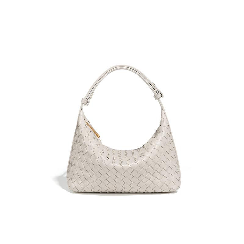 Trendy and versatile hand-woven bags, fashionable and simple lunch boxes, handbags, high-end niche single shoulder armpit bags