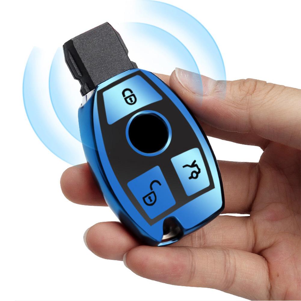 Soft TPU Car Remote Key Case Cover Fob For Mercedes Bnez CLA GLC GLA GLK W203 W210 W211 W204 W176 A B C R Class AMG Accessories