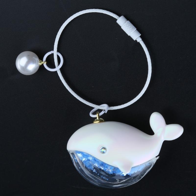 Whale Keychain Marine Life Animal Keychains for Car Bag Keyring Personality Key Chain Charm Jewelry Valentines Day Gift