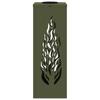 Solar LED Path Light 2 Pcs Olive Green Cold Rolled Steel