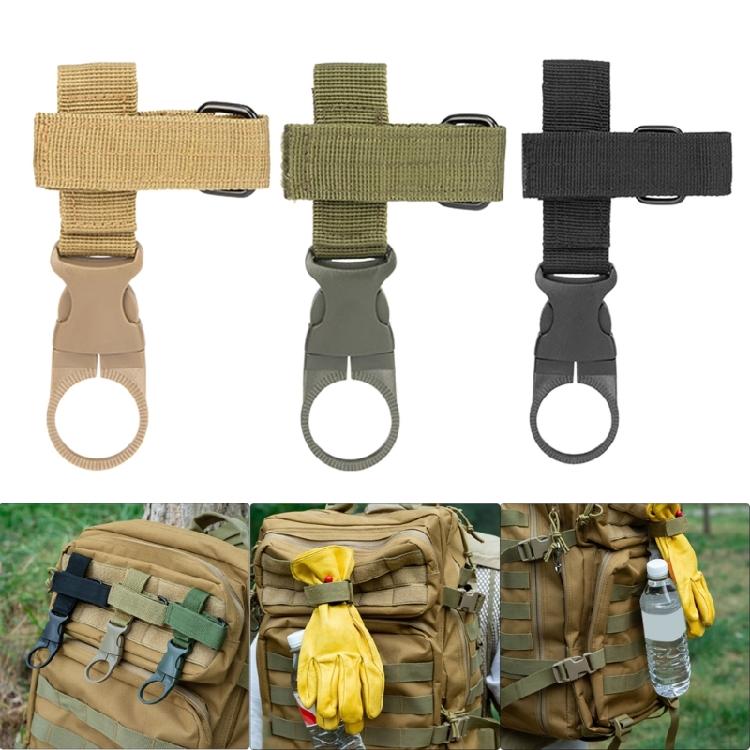 Webbing Strap for Backpack Belt Outdoor Camping Traveling Hanging Bottle Buckle Clip Water Bottles Holder Keychains Belt