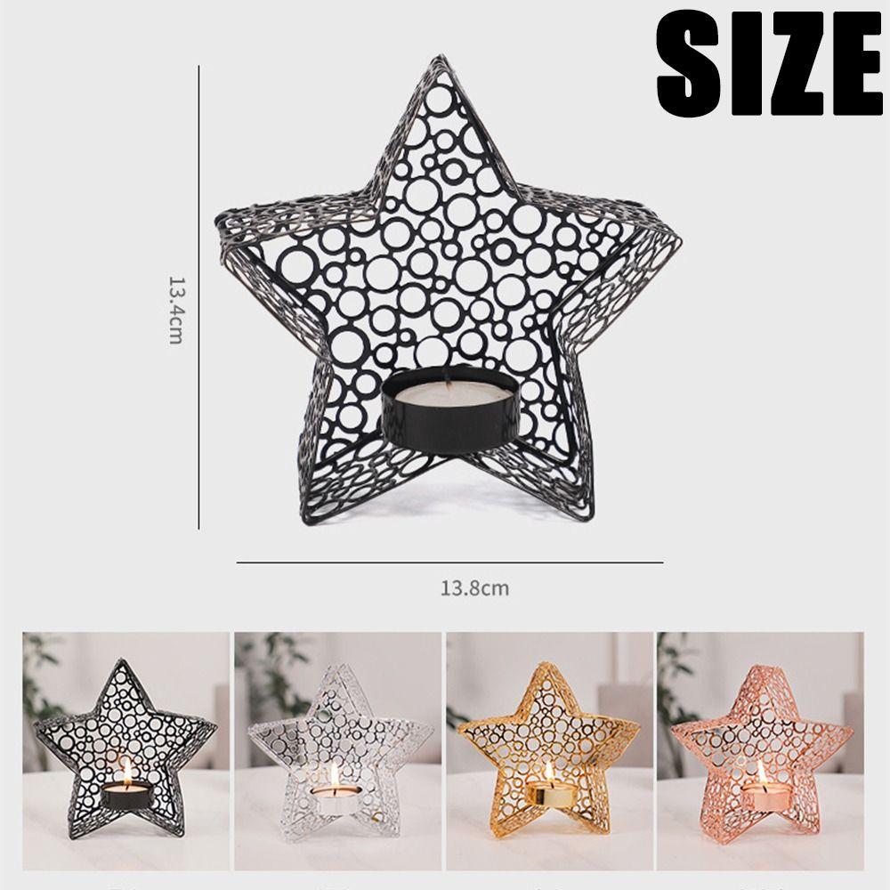 Creative Star Candle Holder Middle Eastern Candle Stand Gift Holders for Candlesticks  Home Decor