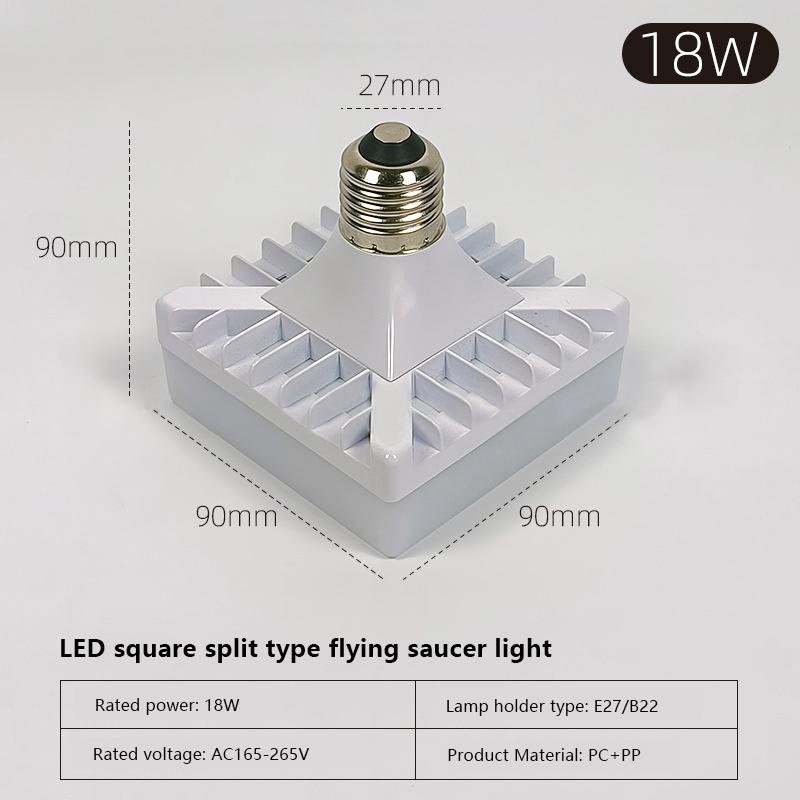 

Светодиодные лампочки E27 Основание Квадратный Потолочный светильник IP44 Водонепроницаемый Энергосберегающий свет В помещении Для гостиной Коридора Ванной комнаты Светильники A1