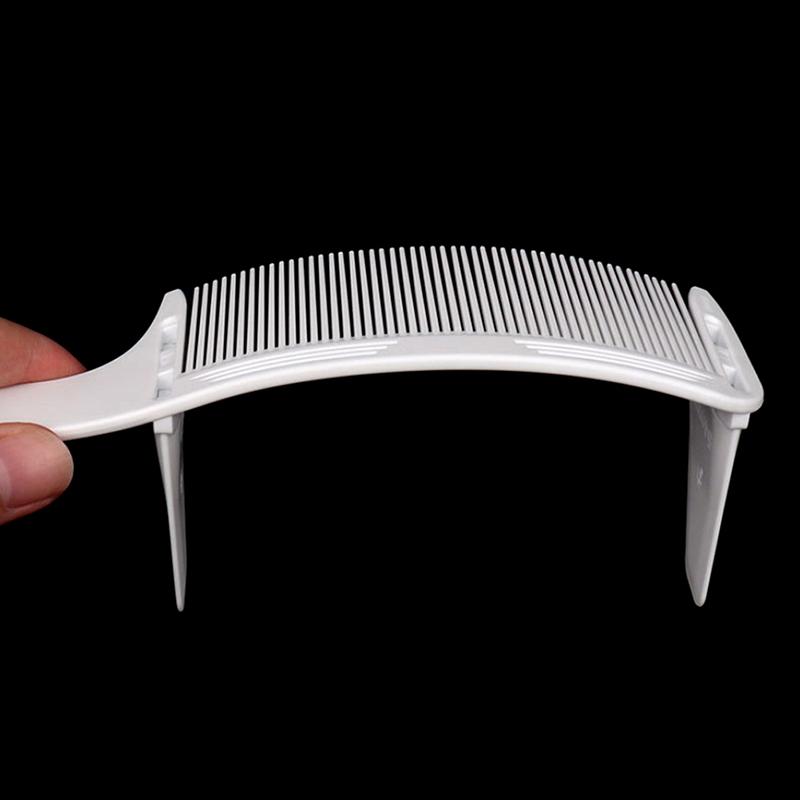 Peigne de tondeuse incurvé pour hommes, coiffeur styliste, brosse à dessus plat, peigne de coupe, 1 pièce