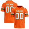 Camiseta de Rugby Personalizada con Nombre y Número del Equipo, Personalizable, DIY, Cuello en V, Naranja, Camiseta Deportiva para Hombre, Holgada, Secado Rápido