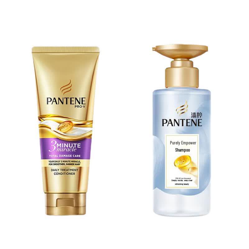 Pantene PRO-V Scalp Purifying Shampoo & 3MM Repair Conditioner Set