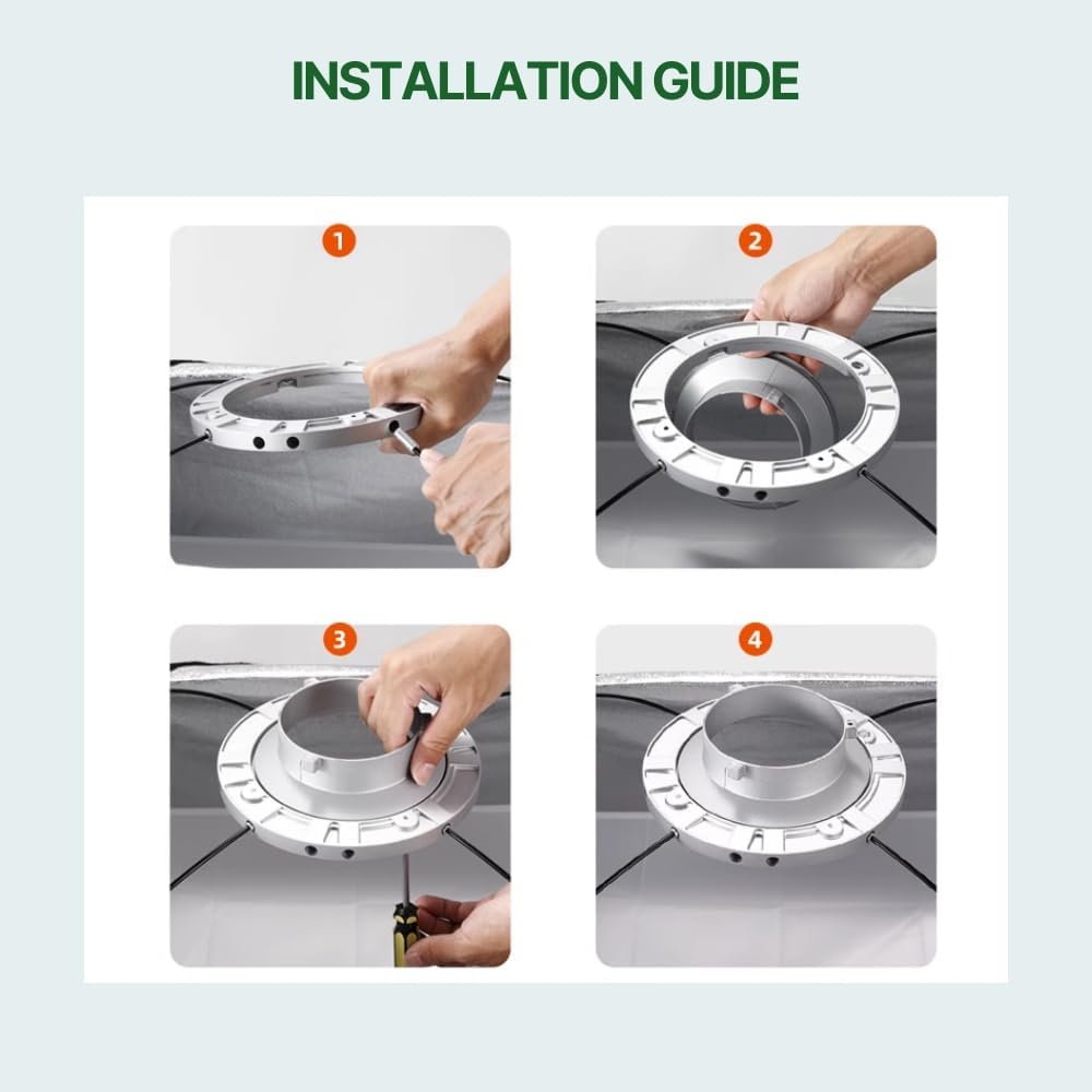 Fotoconic Speedring Speed Ring for Bowens S Studio Flash Strobe Monolight Softbox