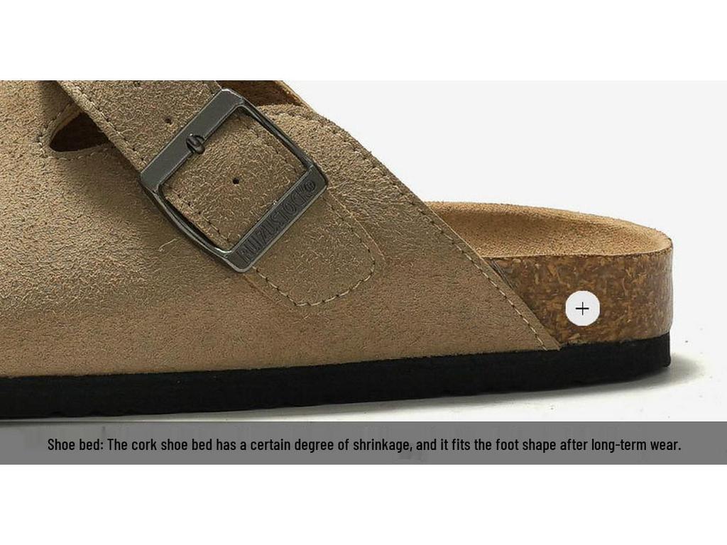 RUIZUSTOCK Sandale Unisex cu Vârf din Plută - Îmbrăcăminte de Plajă Toamnă/Iarnă