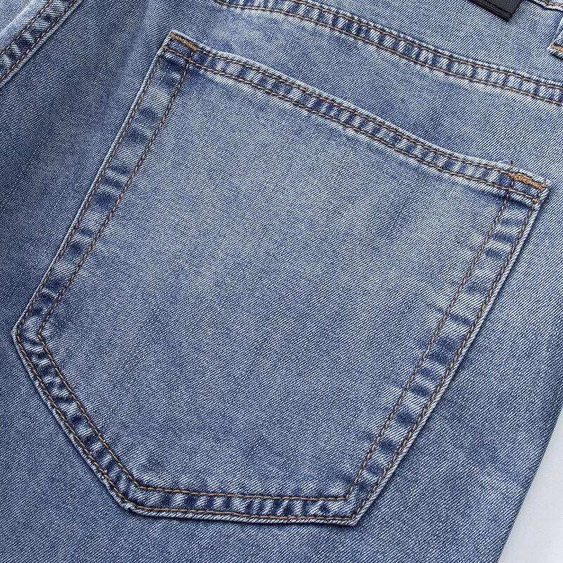 MONTAGUT Men's Tencel Blend Straight-Leg Denim Jeans