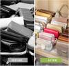 Thickened Wardrobe Divider: Clear Storage Shelf & Crossbody Bag Organizer