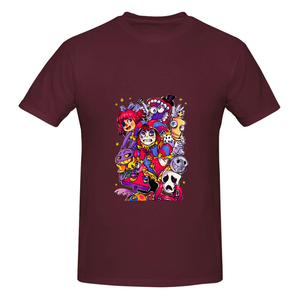 1 Piece Colorful Funny Graphic 100 Cotton Tshirt The Amazing Cartoon Digital Circus Tees Tops For Unisex
