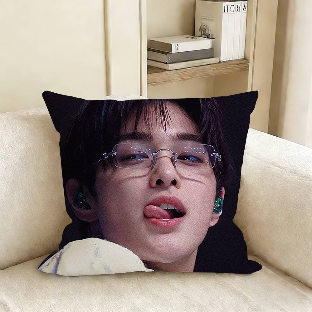K-Keonhos Visual Maknae Various Sizes Square Pillow Case For Car Home Bedchamber Decor