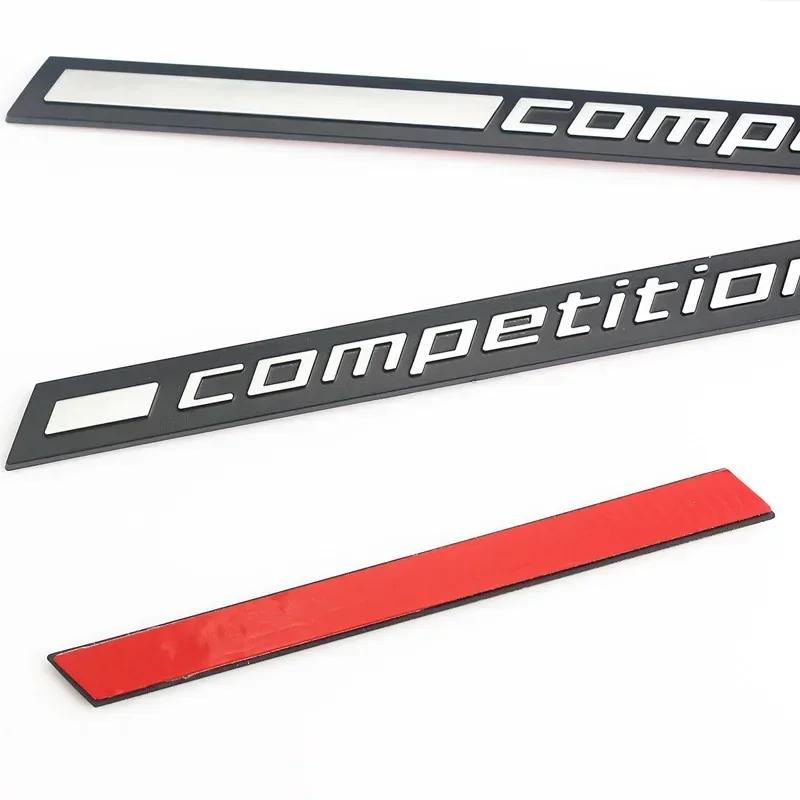 Adesivi Decalcomanie Emblema Badge Logo Competizione Nero ABS 3D per Bagagliaio Posteriore BMW M1 M3 M4 M5 M6 X1M X3M X4M X5M X6M