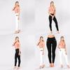 Sexy Women Casual Slim Skinny Pants With High Waist And Stretch Polyester Fabric