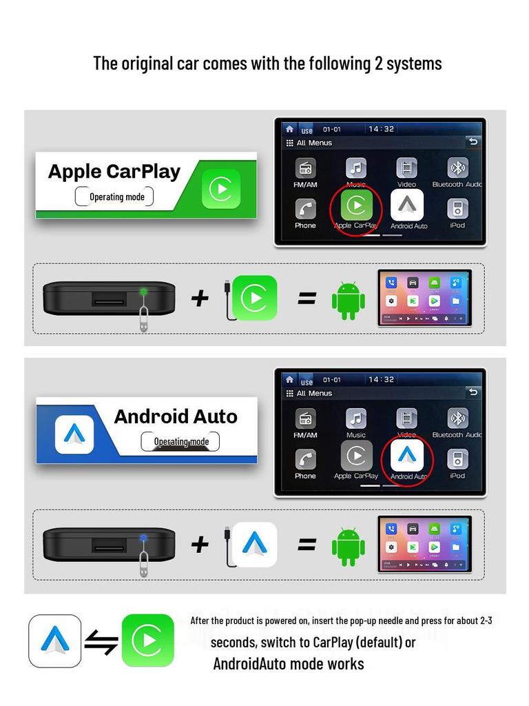 Custom Carlinkit Wired To Wireless CarPlay Adapter - Android 13.0 HDMI Box