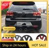 New 2Pcs Car Front Grill/Rear Emblem Lid Covers Logo Sticker For Volkswagen VW POLO Scirocco GOLF 5 6 7 8 MK5 MK6 MK7 MK8 s