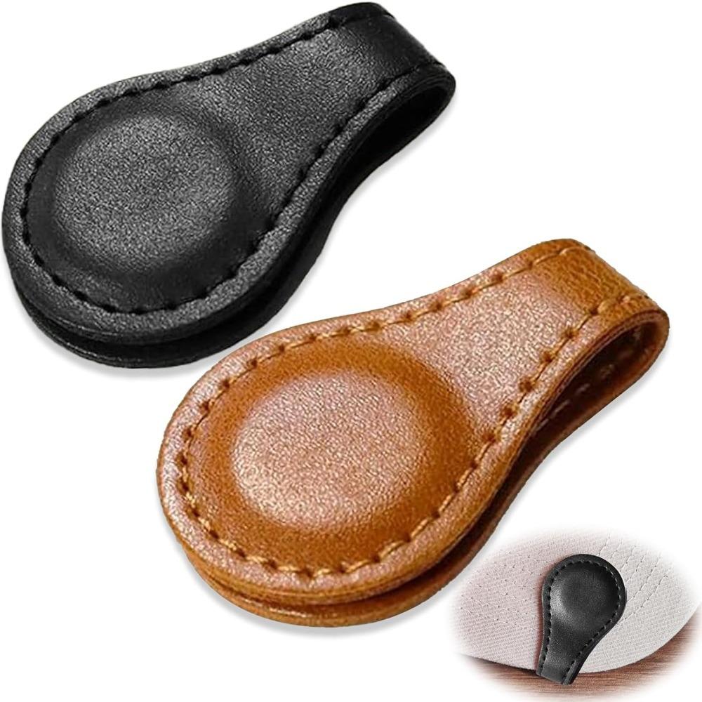 Magnetic Golf Hat Clips, No-Sew Trim Stickers with Ball Marker Holder - Multifunctional Golf Accessory for Caps, Shoes & Bags