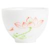 Ice Jade Porcelain Hand Painted Teacup Master Cup Tea Tasting Cup Handmade Flower Rhyme Single Cup Home Office Kung Fu Teacup