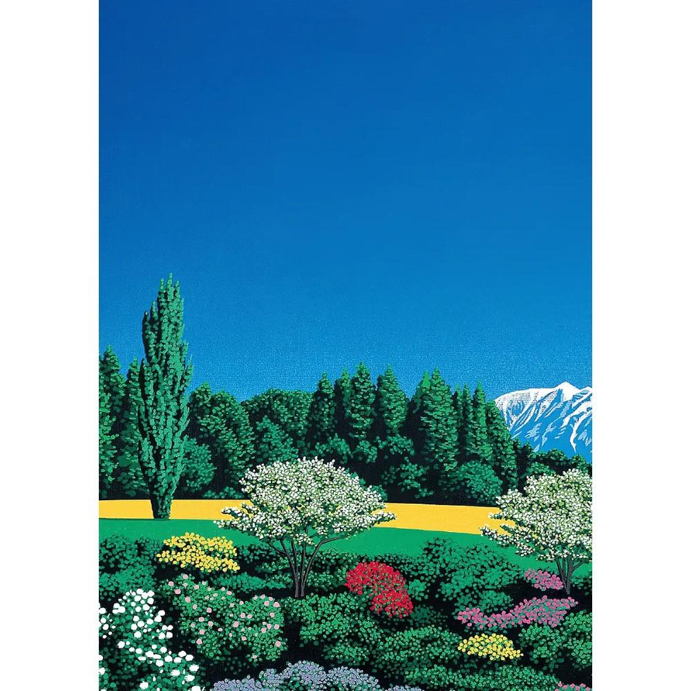 Hiroshi Nagai Vaporwave Japan Beach City Summer Canvas Print Lawn Landscape Wall Art Poster for Nordic Living Room Home Decor