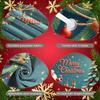 Xmas Decor Banner Colorful Ornaments Festive Banner Christmas Decoration Banner Reindeer Pattern For Family Party Christmas Eve