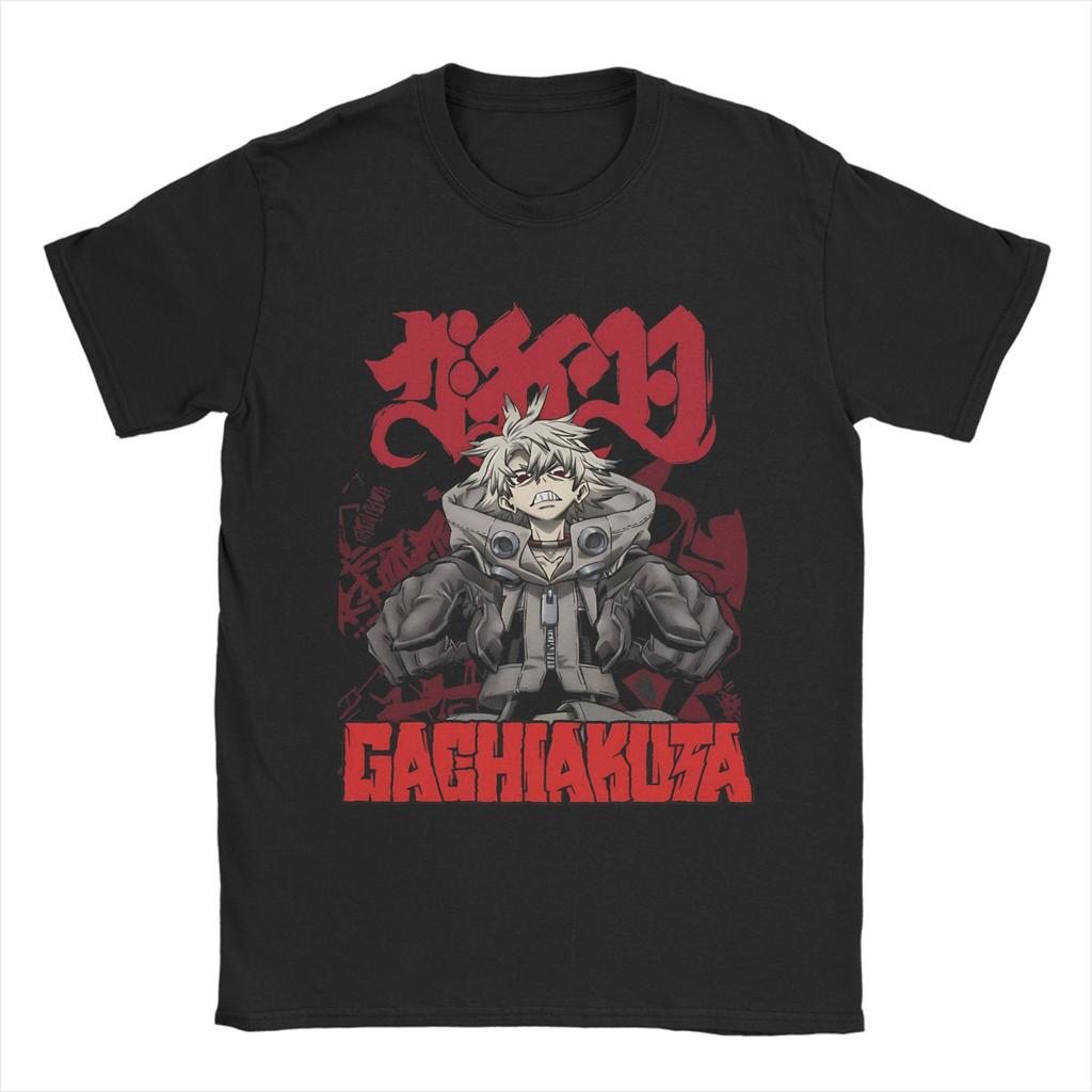 Novelty Jabber Tshirt Men Round Neck Cotton T Shirts Anime Gachiakuta Short Sleeve Tees 4xl 5xl Clothes