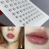 165/180Pcs Fake Nose Studs Crystal Rhinestones Stick On Body Gems No Piercing Decor For Face Lip DIY Festival Accessories