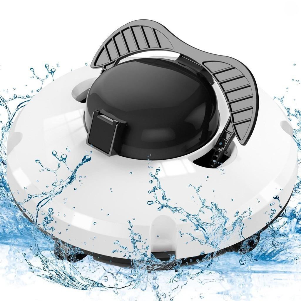 Cordless Pool Cleaner Robot IPX8 Waterproof Dual-Motor Strong Suction Self-Parking Automatic Pool Vacuum Cleaner