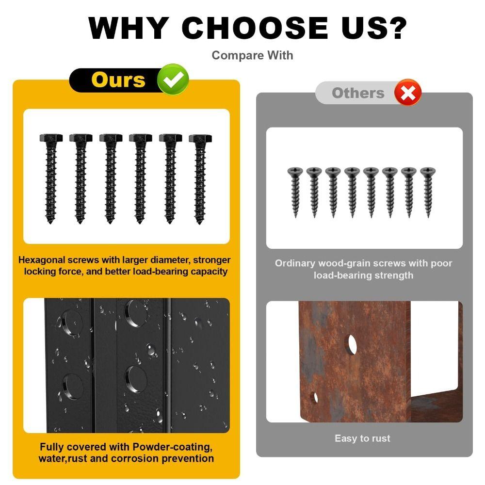 Steel Joist Hanger Heavy Duty Beam Support Bracket Handrail Connectors Deck Construction