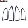 For Toyota Corolla Cross GR 2018-   2024 2025 Black Car Rear Tail Light Lamp Cover Trim Taillight Trims Accessories