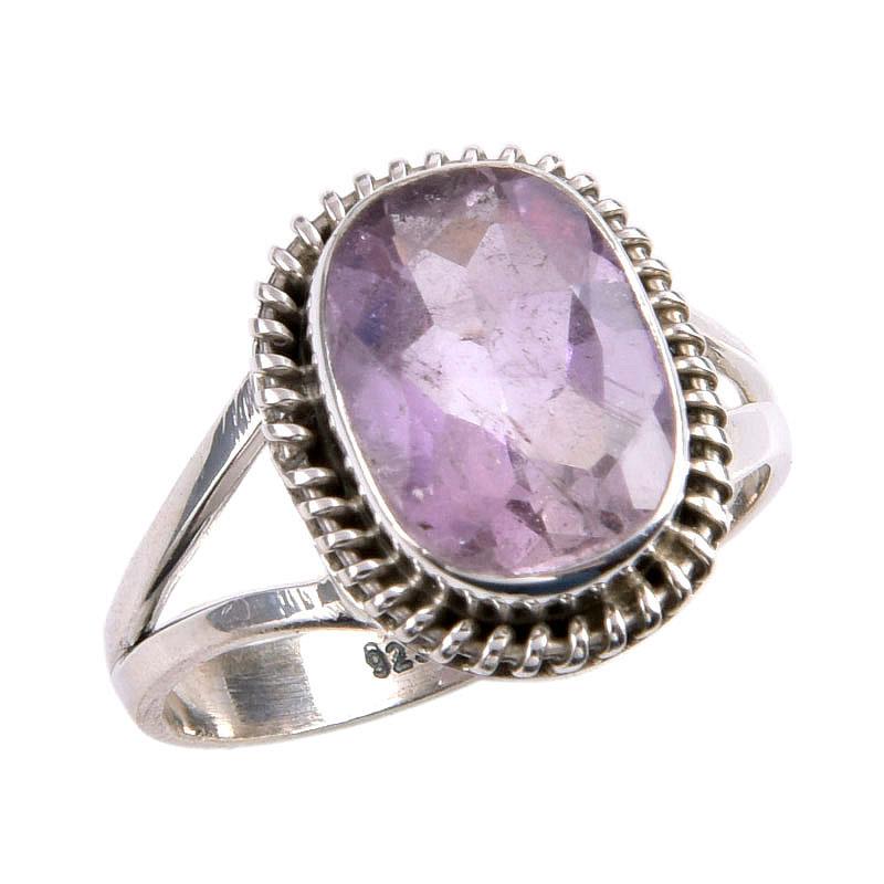 Natural Ametrine Gemstone Handmade 925 Solid Silver Jewelry Ring Size 9 b0K01