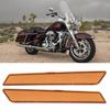 Pair of Saddlebag Reflector   Cover   Warning Large Size Fit for   FLT FLHT 2014-2017