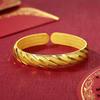 Meteor Shower Heart Sutra Open Bracelet Women's Solid Bracelet High-end Accessories