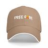 FREE FIRE LOGO BASEBALL CAP BLACK WITH FLAME DESIGN UnisexS ADJUSTABLE HAT FASHION SPORTS ACCESSORY FOR OUTDOOR ACTIVITIES