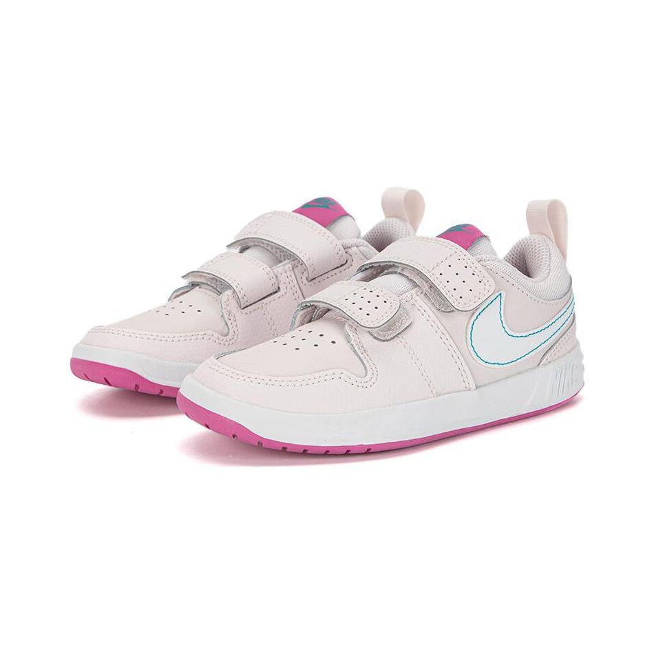 Nike Pico 5 Leather Low Top Kids' Skateboarding Shoes Pink Children Aged 3 7 Years Old AR4161-600