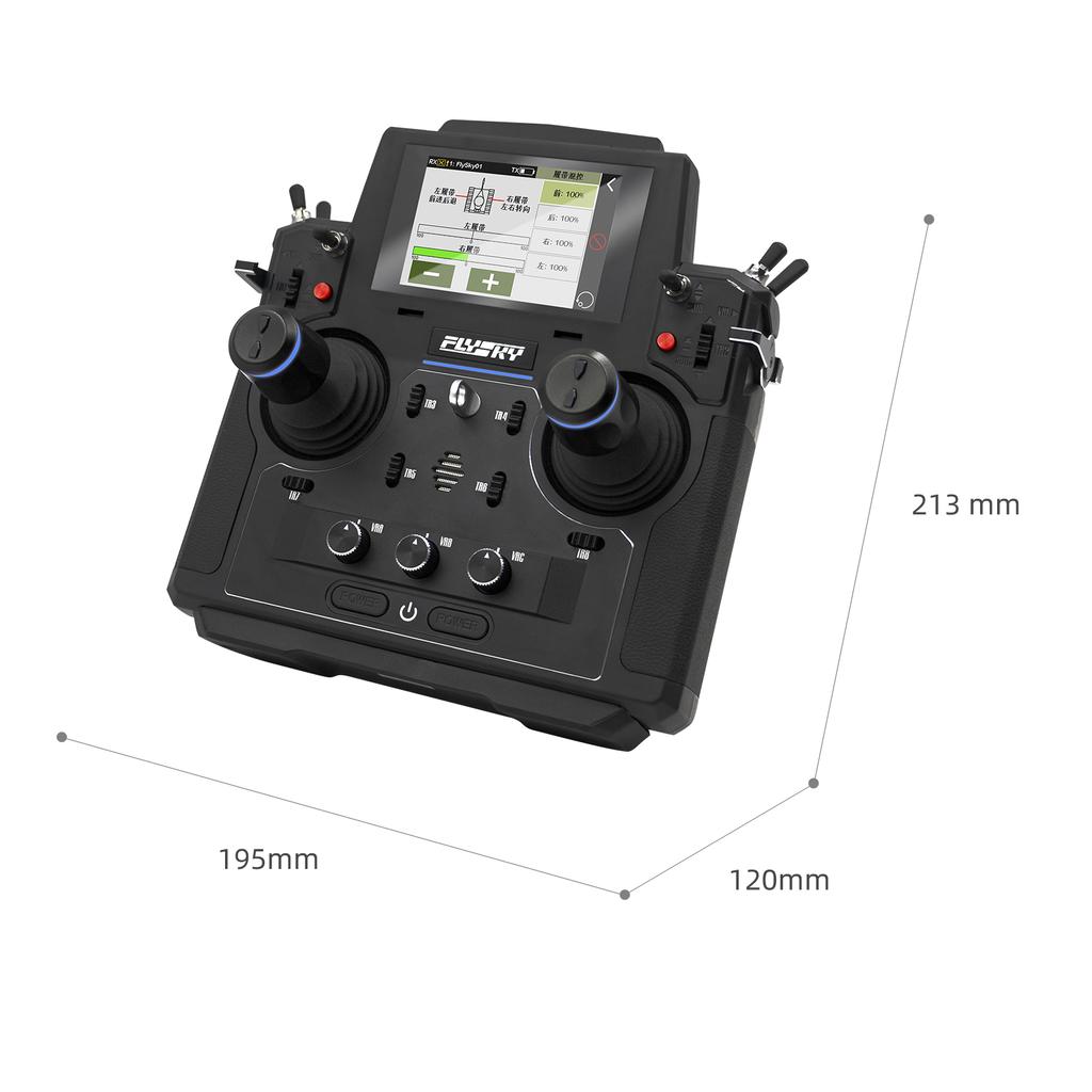 FLYSKY 2.4G Transmitter 18CH 5D Hall Sensor Gimbals AFHDS 3 Radio 3.5 Inch TFT Touching Screen for