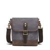 Vintage Canvas Shoulder Bag Fashion Crossbody Bag Wear-resistant Small Chest Bag Men's Leather Briefcase