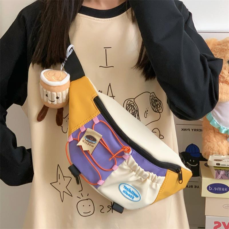 Stylish Gender-neutral Waterproof Sling Bag With Unique Color Design