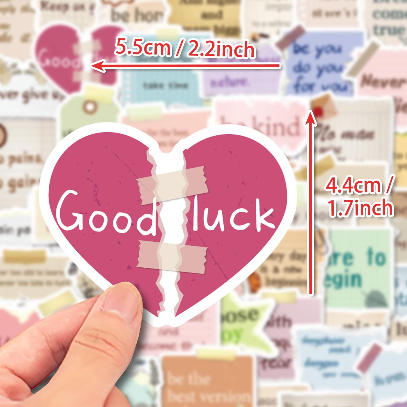 

50 Наклеек с вдохновляющими текстами, отрывающихся вручную, наклеек специальной формы, наклеек для украшения чемодана, ноутбука, двери, сделанных своими руками