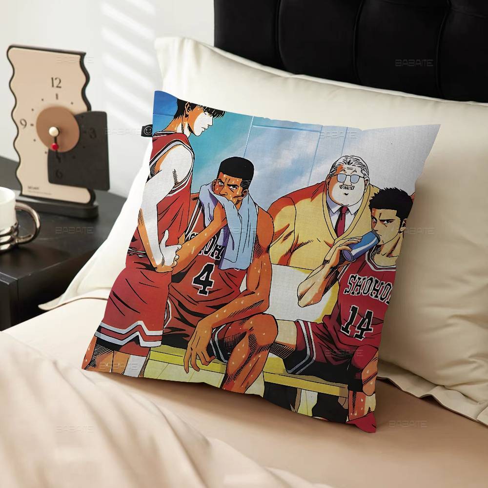 Japanese Cartoon SSlams DDunk Pillow Cushion Cover Pillowcase Living Room Sofa Home Decor Customized