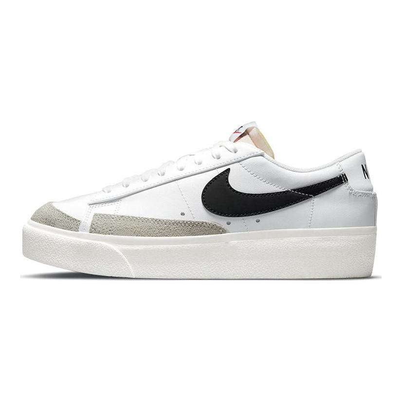 Nike Sneakers da Donna Blazer Low Platform Bianche Nere Vela Arancione Squadra DJ0292-101
