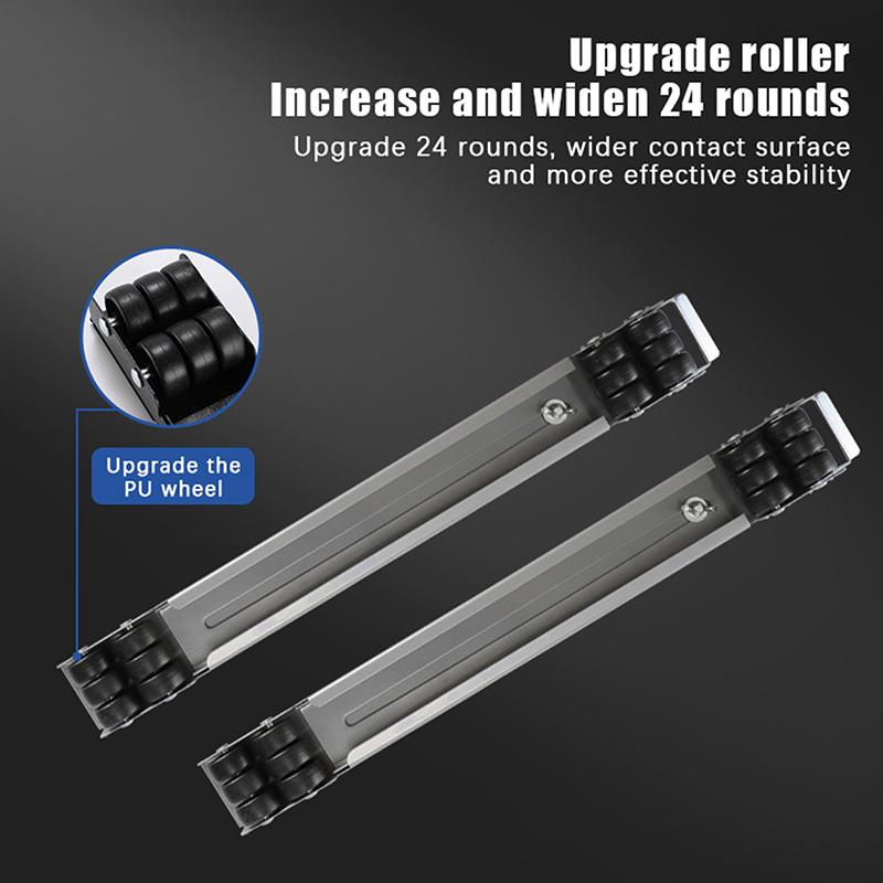 Heavy Duty Appliance Rollers, 300KG Load Mobile Washing Machine Base, Double Row 24 Wheels