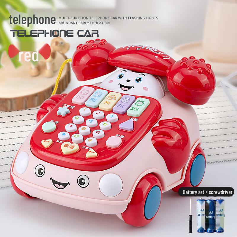 

Ретро развивающая музыкальная игрушка-телефон для детей от 0 до 3 лет