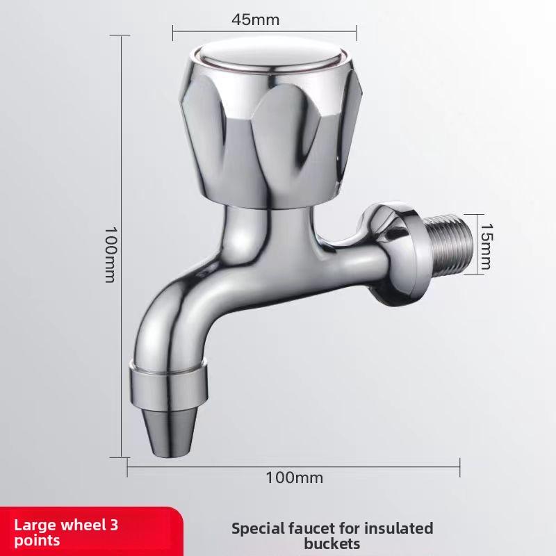 3/4 Points Electric Water Heater Faucet Copper Temperature Resistant Soybean Milk Tea Insulation Bucket Faucets Accessories