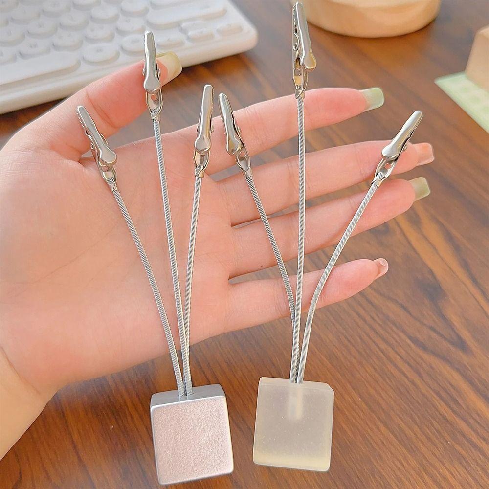 5PCS Multifunction Memo Clip Holder Flexible Hose Desktop Notes Clamp Name Card Holder  Office