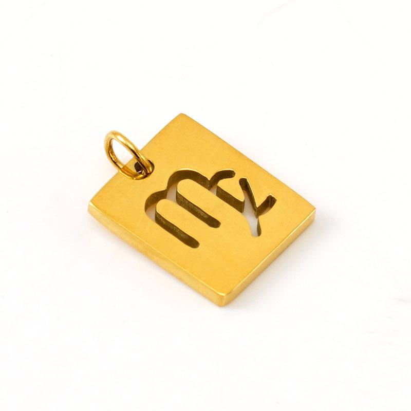 Simple titanium steel 12 constellation pendant DIY necklace women's 18K stainless steel versatile necklace neck jewelry