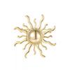 Spilla da sole in metallo alla moda per donne uomini Vintage Punk Colore Oro Spille Spille Accessori Gioielli Abbigliamento Regalo