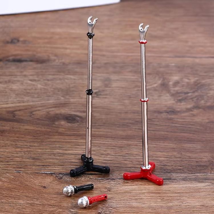 Miniature Microphone 1/12 Furniture Model For Doll House Enthusiasts Professional Scene Setting Craft Project Props